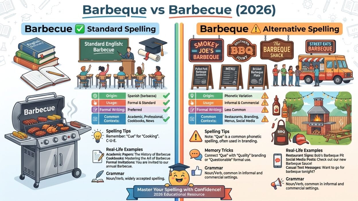 Barbeque vs Barbecue