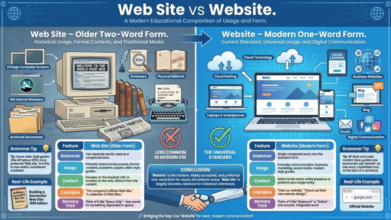 Web Site vs Website